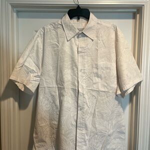 Men's Cream Short Sleeve Shirt